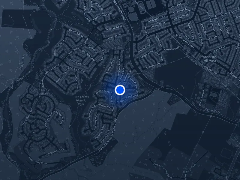 Map of 3003 Cashell Wood DR, Cedar Park