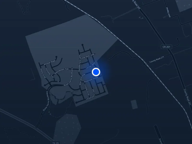 Map of 668 Wild Spur LN, Liberty Hill