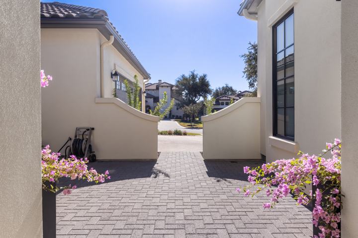 Courtyard gate to the back yard