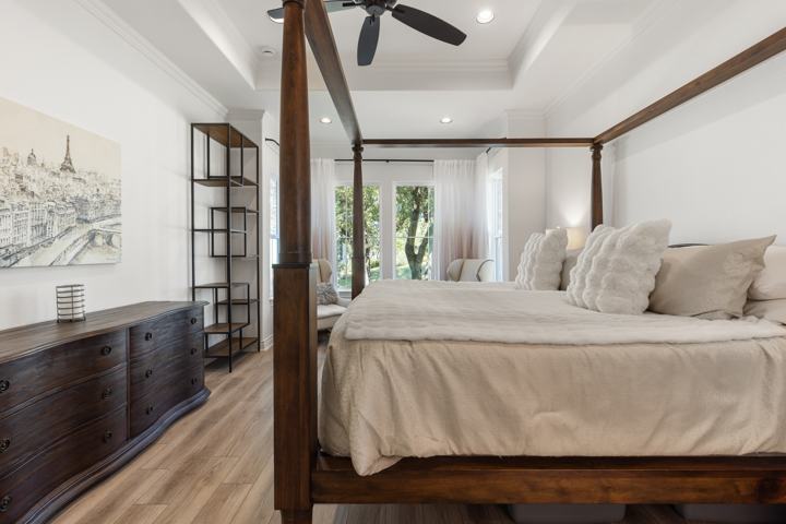 Primary bedroom toward the bath