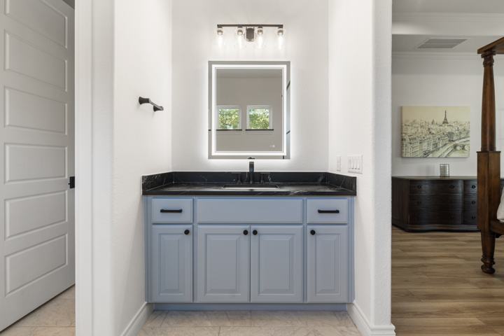 Vanity in the second bath