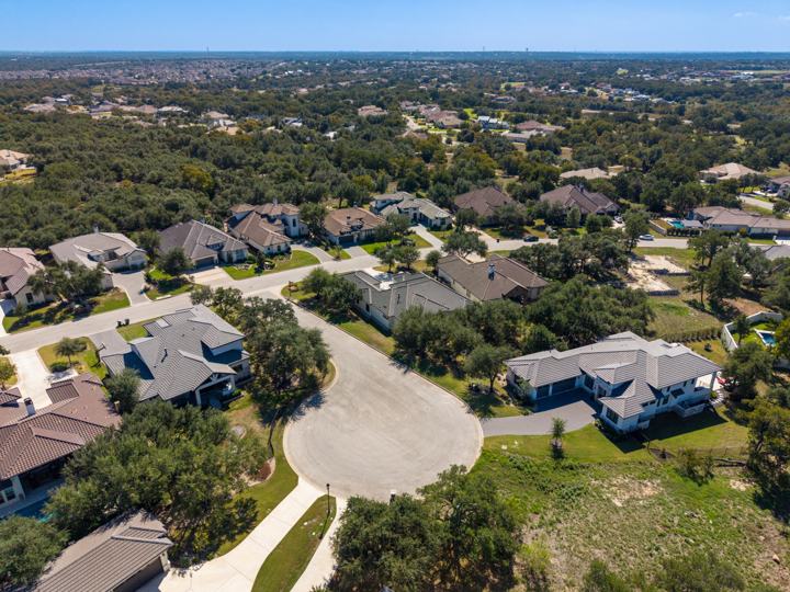 Aerial looking west over Cimarron Hills