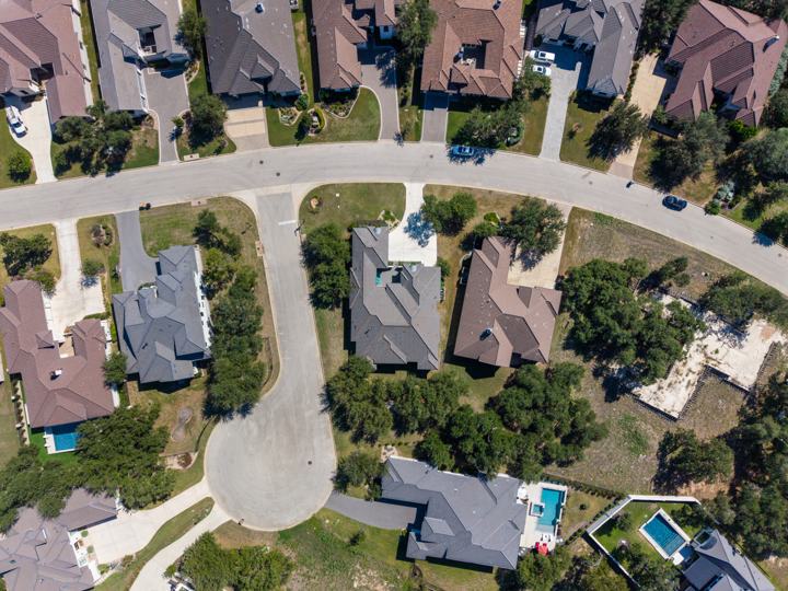 Aerial of the lot from directly above